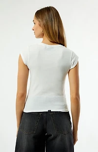 Thrills Signature Rose Embroidered T-Shirt