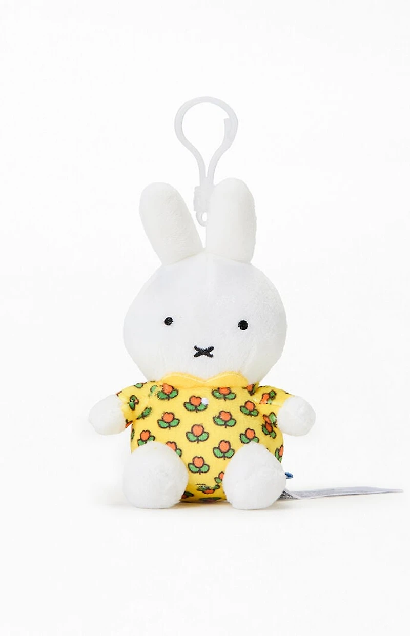 MIFFY Plush Flower Keychain