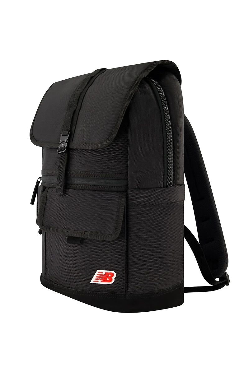 New Balance Black Legacy Icon Flap Backpack