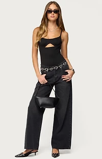 Edikted Shulah Cutout Cupped Bodysuit