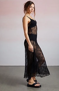 Third Charm Ashtin Lace Midi Dress