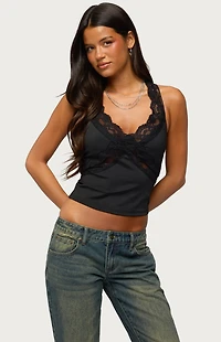Edikted Alli Lacey Tank Top