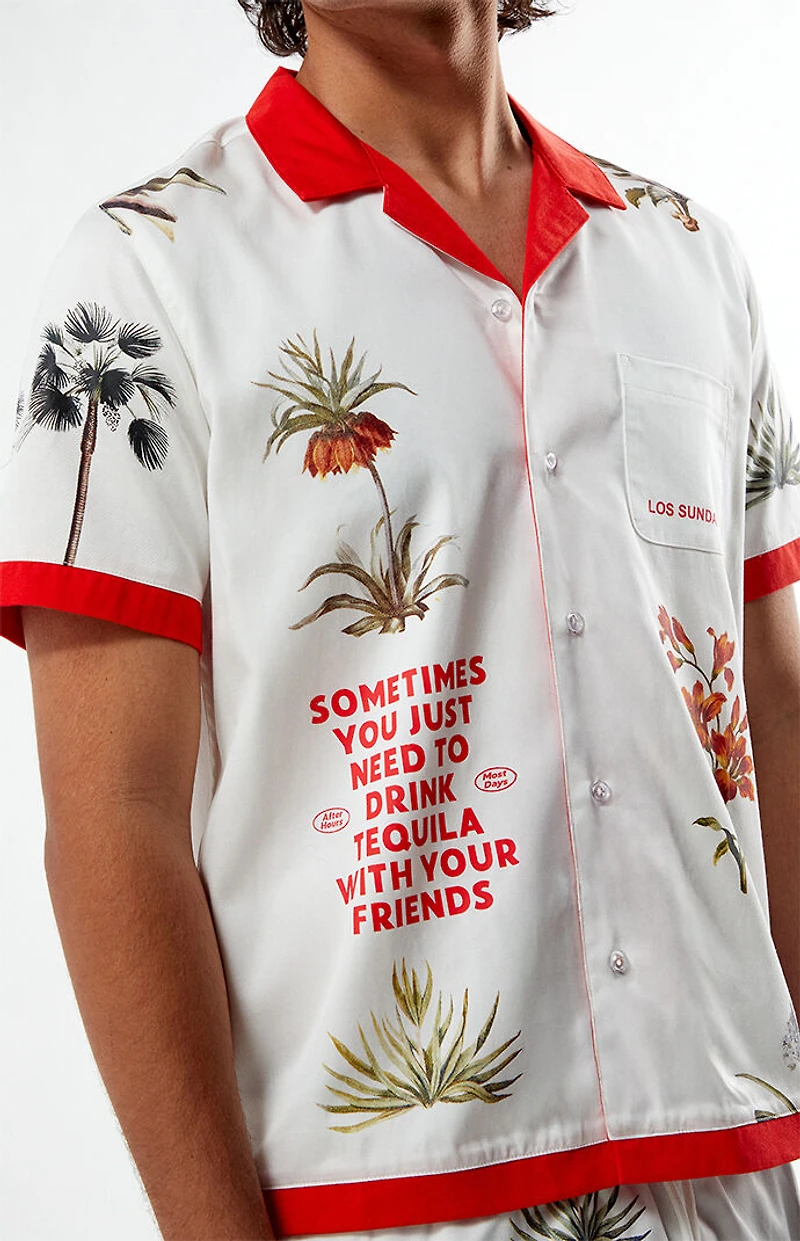 Los Sundays Sometimes Woven Camp Shirt