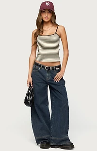 Edikted Gretta Striped Ribbed Tank Top