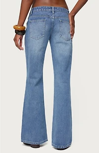 Edikted Kiarah Low Rise Flared Jeans