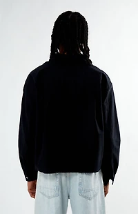 FORD Mustang Button Down Long Sleeve Cropped Shirt