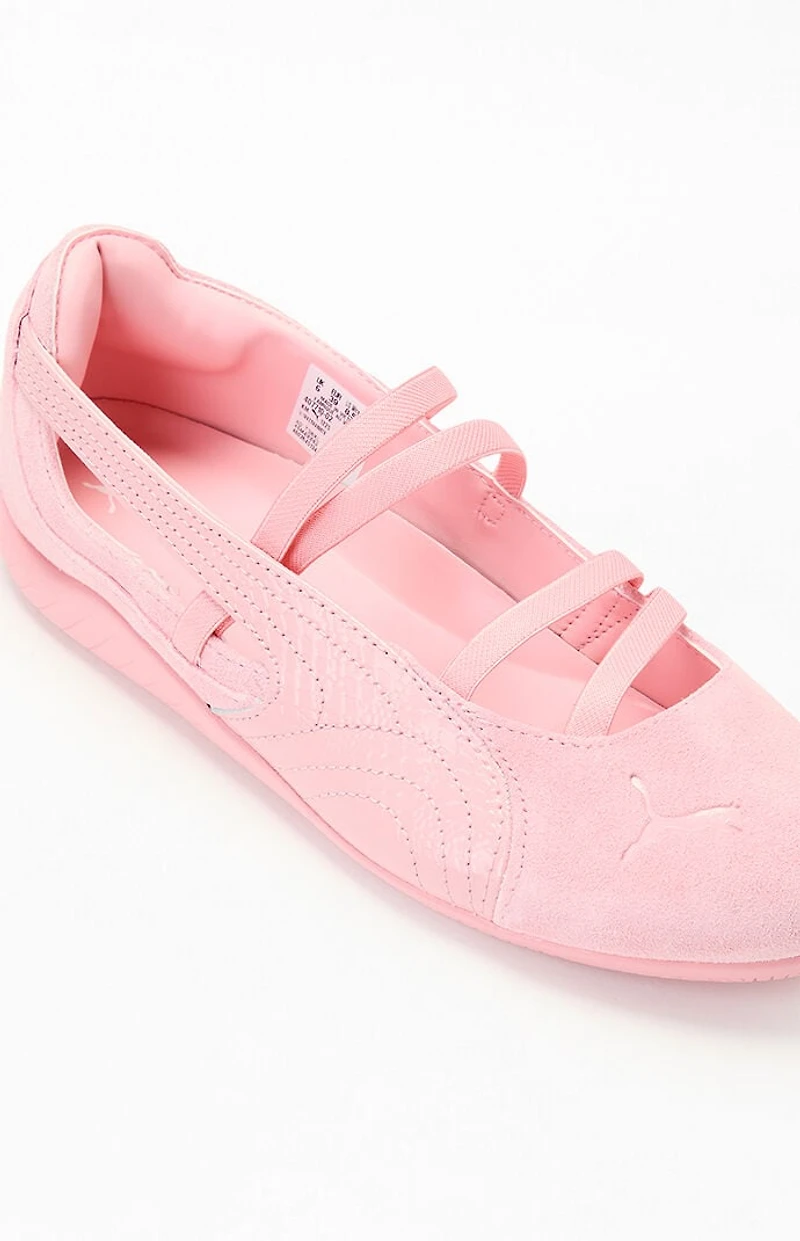 Puma Women's Pink Speedcat Ballet Python Sneakers