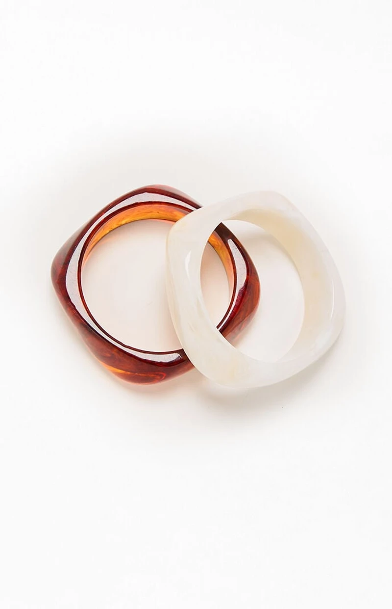 LA Hearts 2 Pack Resin Bangles