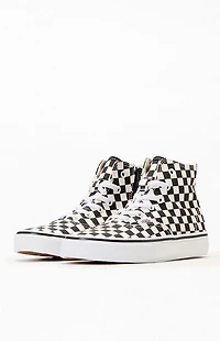 Vans Kids Black & White Authentic Hi Zip Shoes