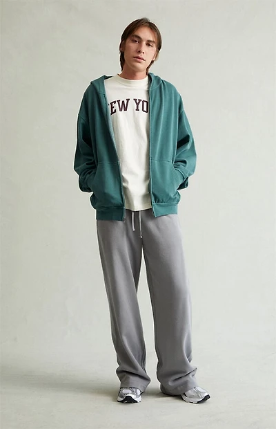 Pacsun Light Gray Fleece Extreme Baggy Sweatpants