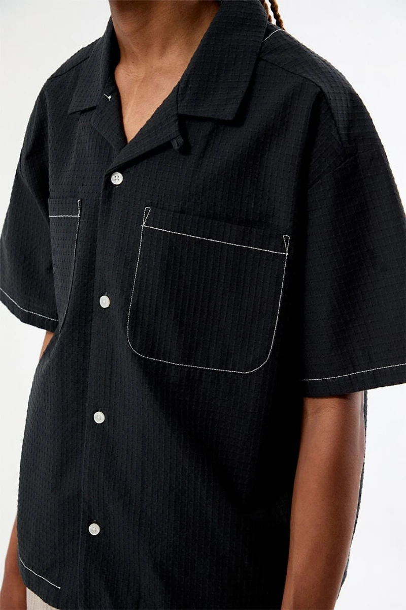 Pacsun Grace Textured Camp Shirt
