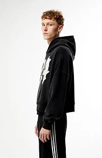 Pacsun 24 Raw Applique Cropped Hoodie