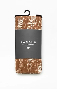 Pacsun Brown Lace Tights