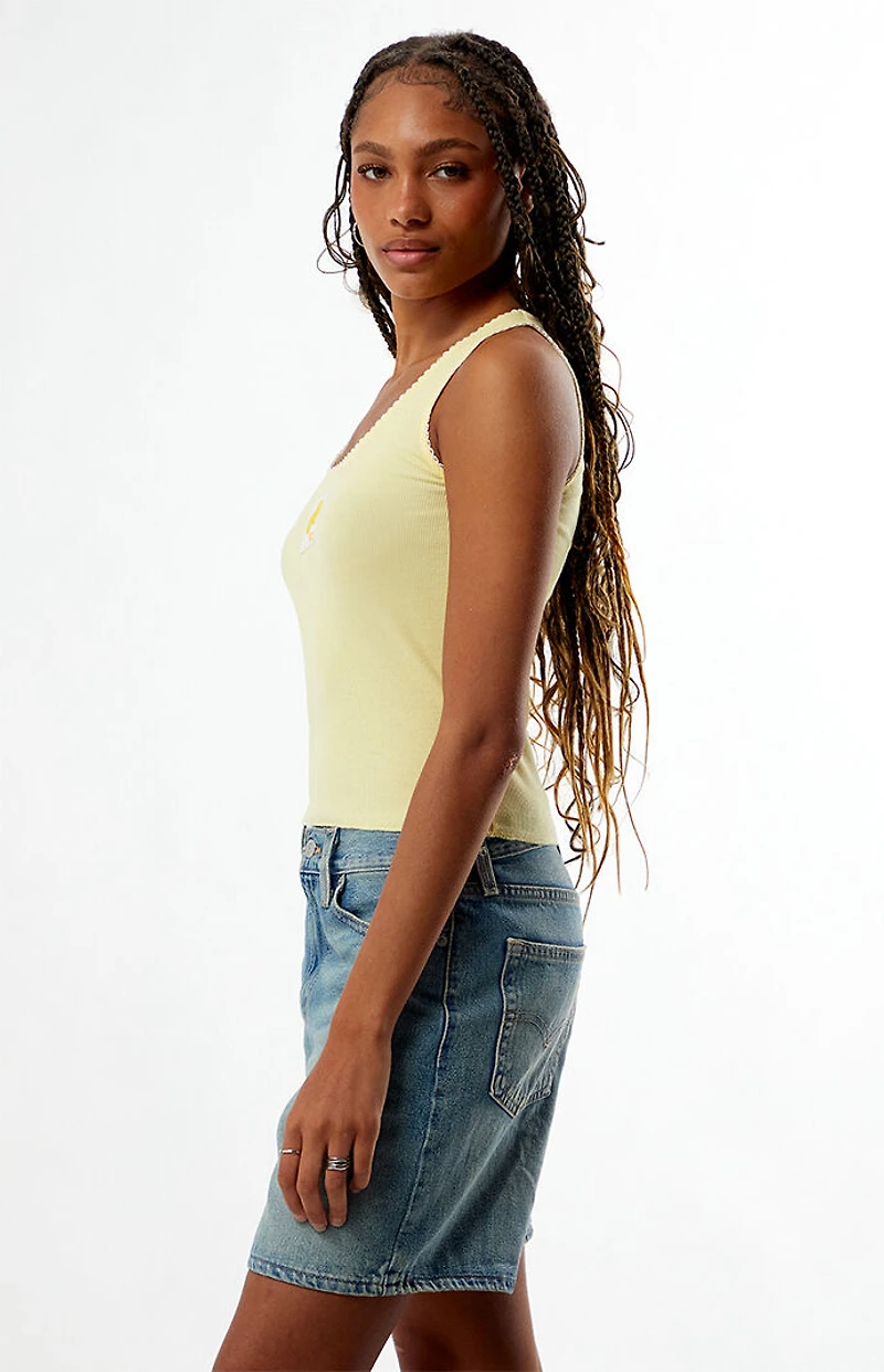 Minute Maid Scalloped Tank Top