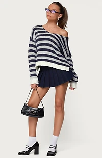 Edikted Eugenie Oversized Striped Knit Sweater