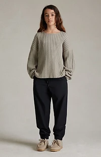 Fear of God ESSENTIALS Kids Seal Raw Neck Sweater