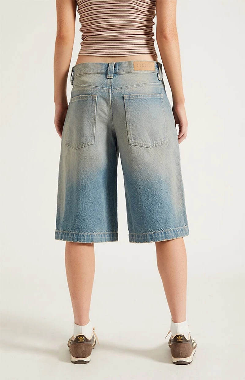 Pacsun Peyton Extreme Jorts Light Blue Tint