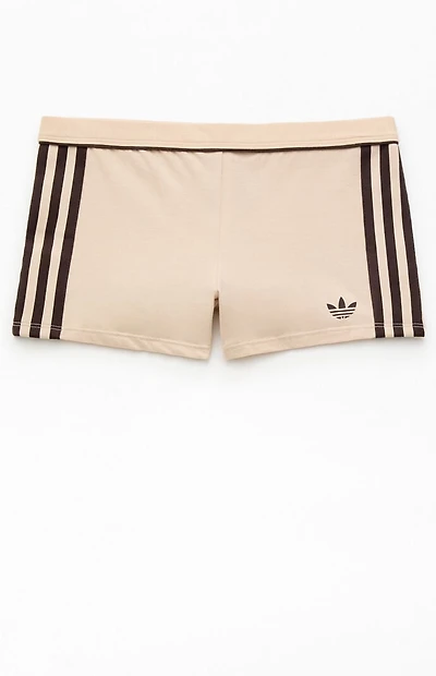 adidas Active Heather Grey 3-Stripes Biker Shorts