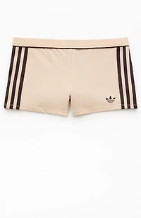 adidas Active Heather Grey 3-Stripes Biker Shorts
