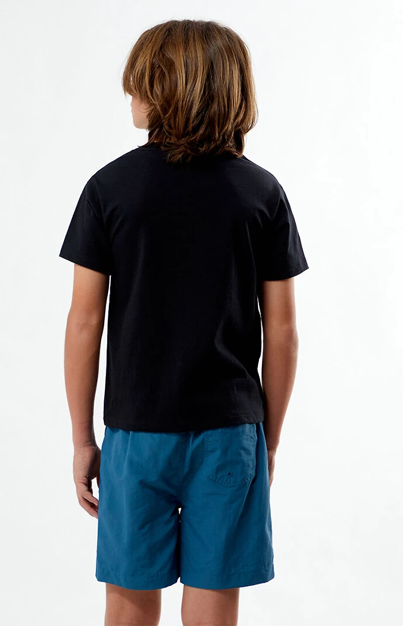 Pacsun Kids Blue Collegiate 4.5" Swim Trunks