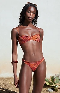 Pacsun Brown Jessie Braided Low Rise Bikini Bottom