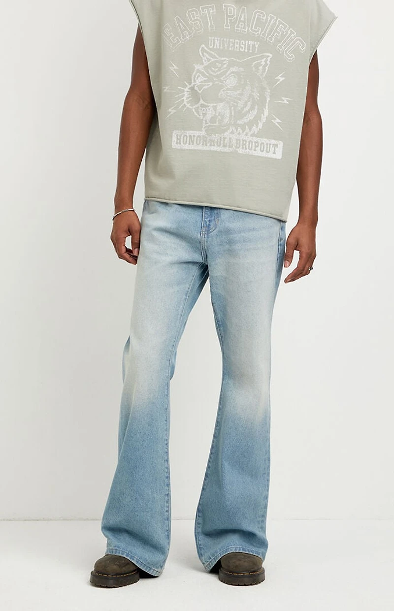 Pacsun Jordan Baggy Bootcut Jeans Medium Blue