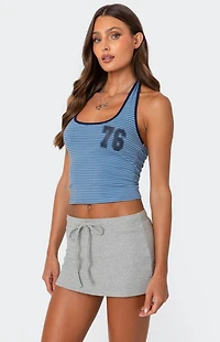 Edikted 76 Striped Halter Top