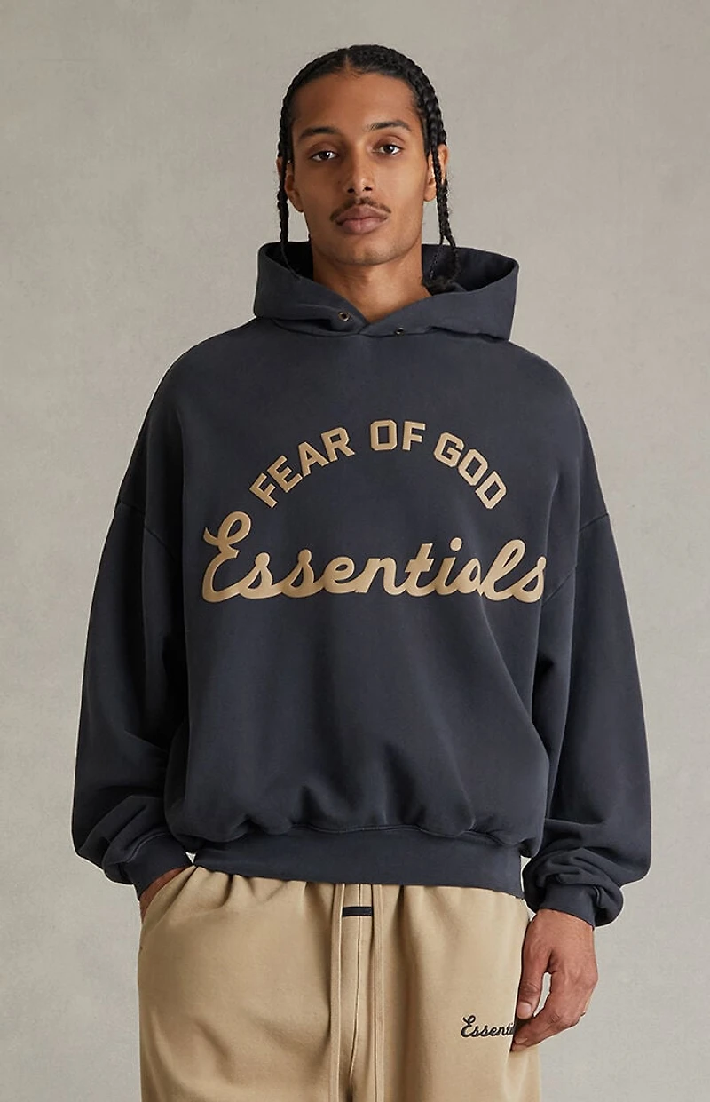 Fear of God ESSENTIALS Faded Black Training '90s Hoodie