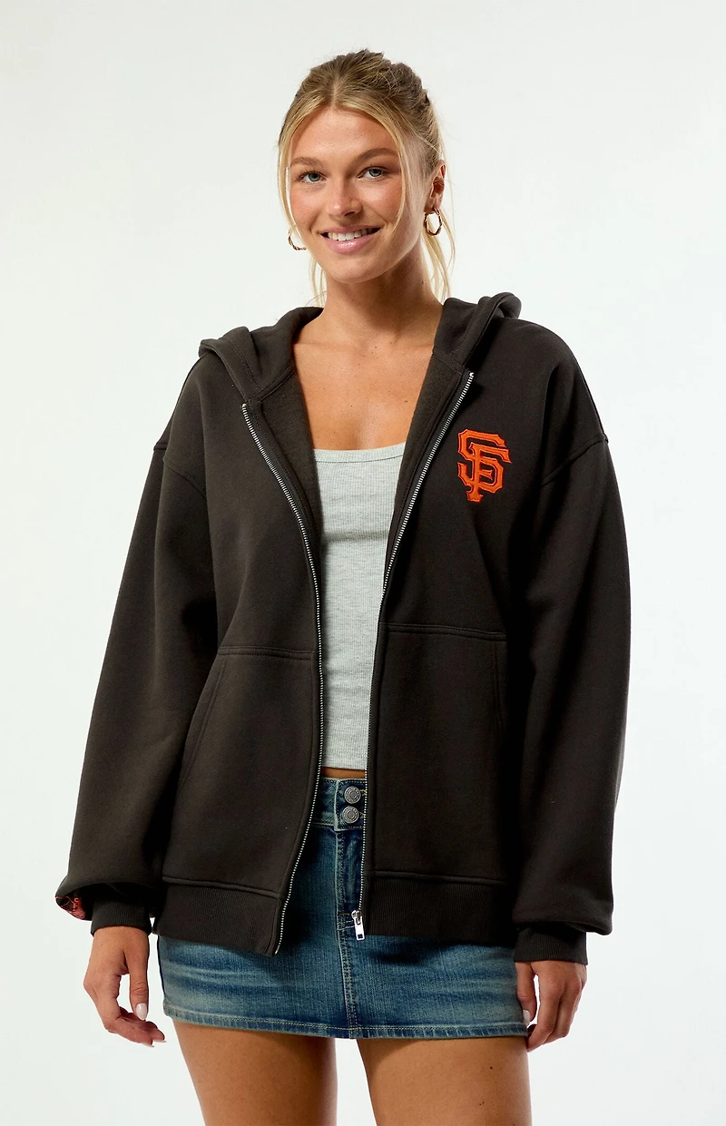 WILD COLLECTIVE x MLB SF Giants Zip Up Hoodie