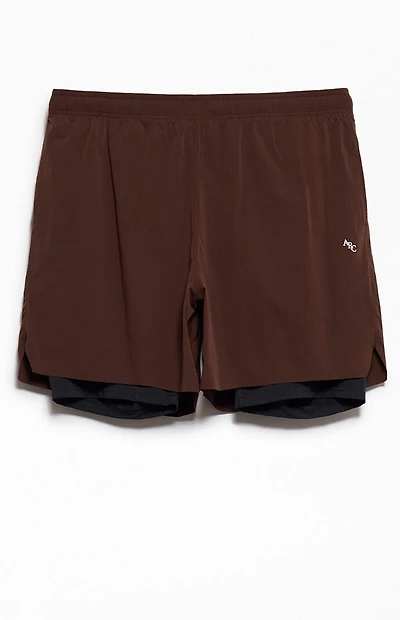 A.R.C. Active Brown Standard 2-In-1 Shorts