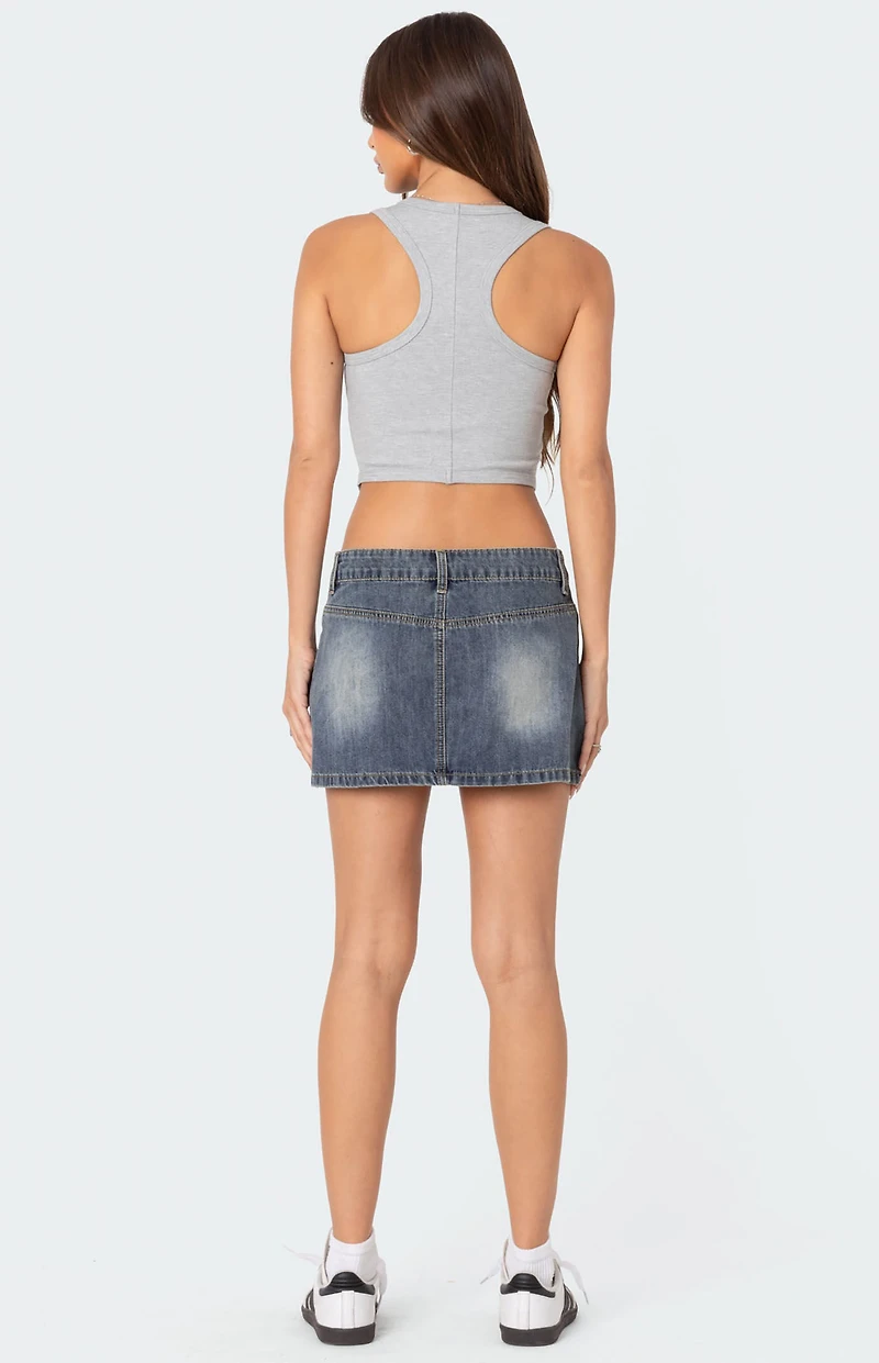 Edikted Dipped Racer Back Tank Top