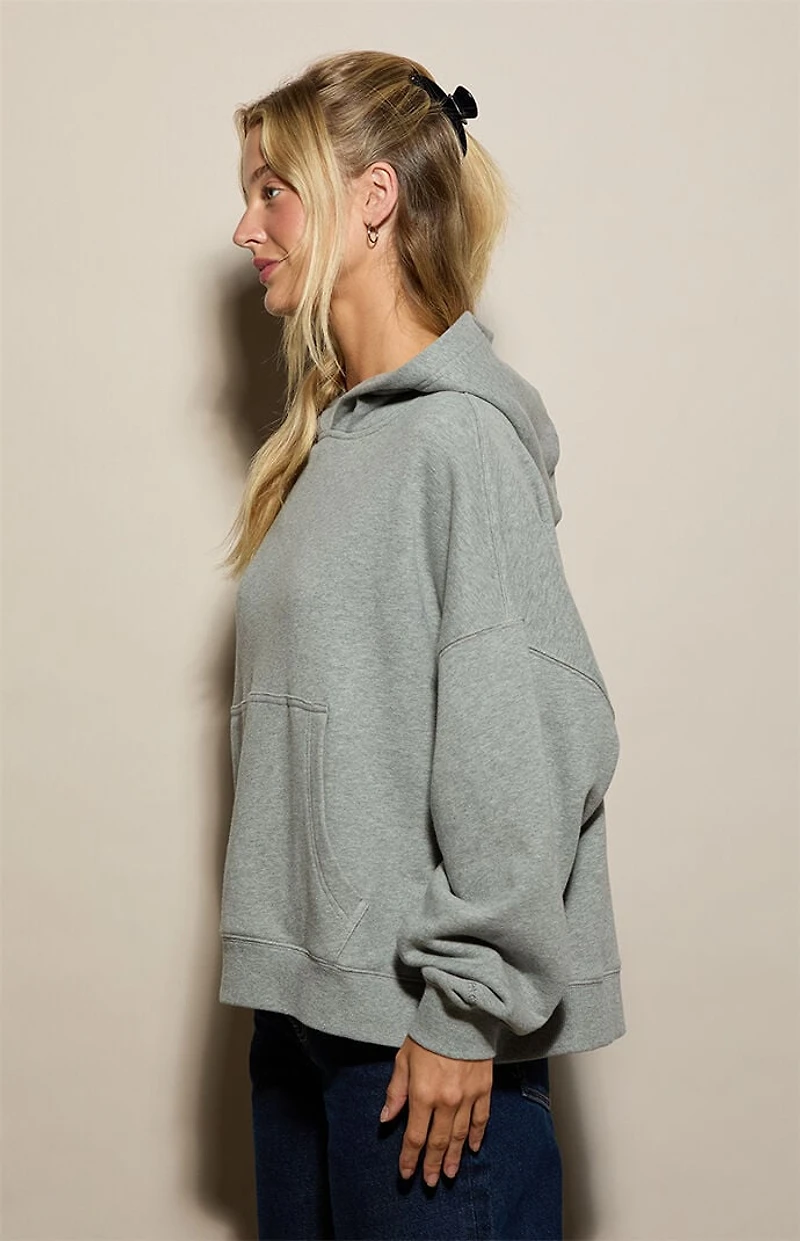 Pacsun Heather Grey Weekend Fleece Hoodie