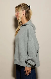 Pacsun Heather Grey Weekend Fleece Hoodie