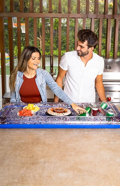 PoolCandy Stars & Stripes Glitter Buffet Cooler