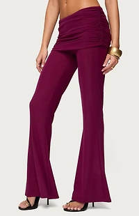 Edikted Halli Fold Over Mini Skirt Pants