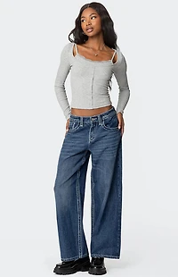 Edikted Josi Layered Ribbed Top