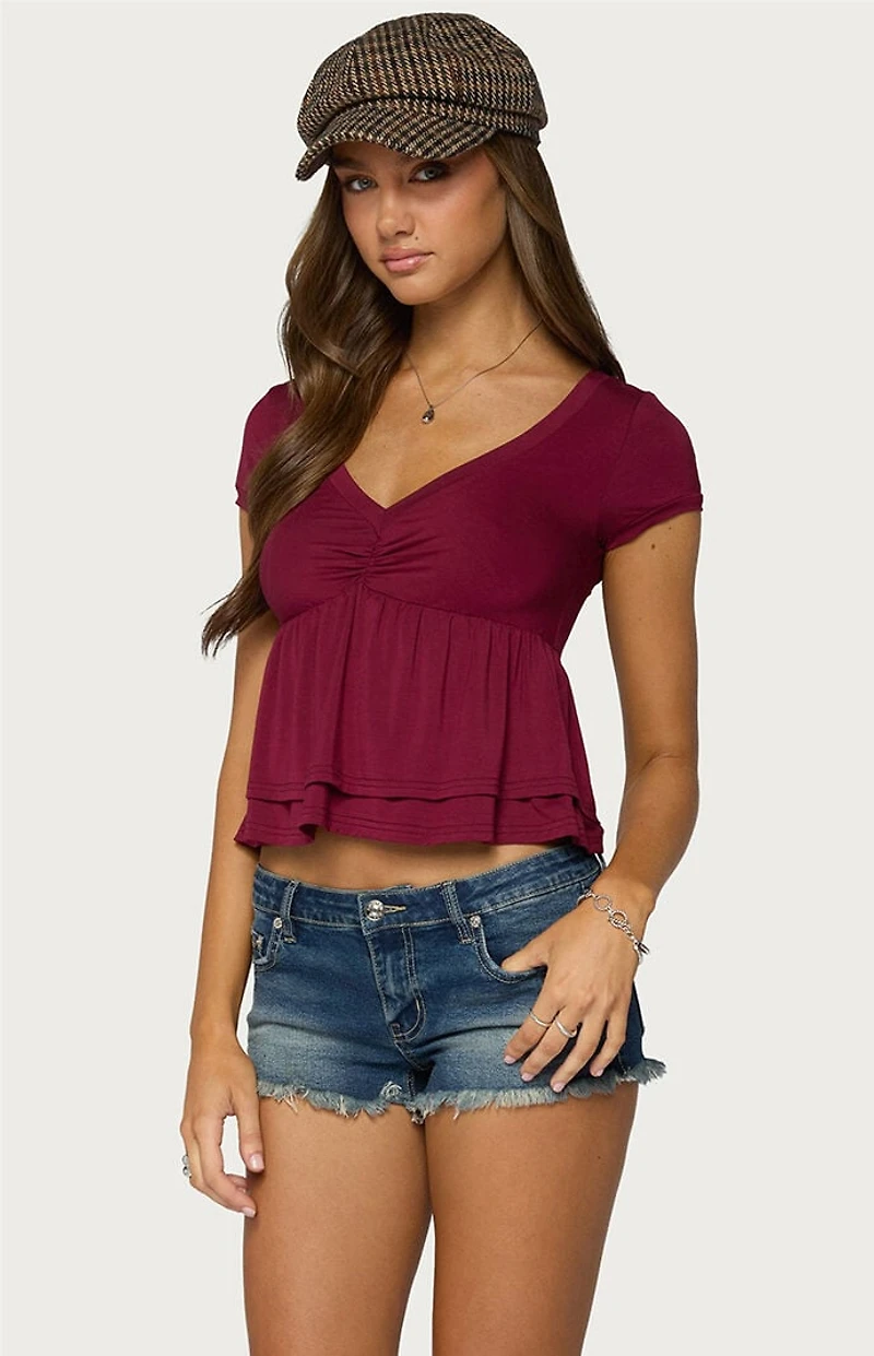 Edikted Fontene Layered Babydoll Top