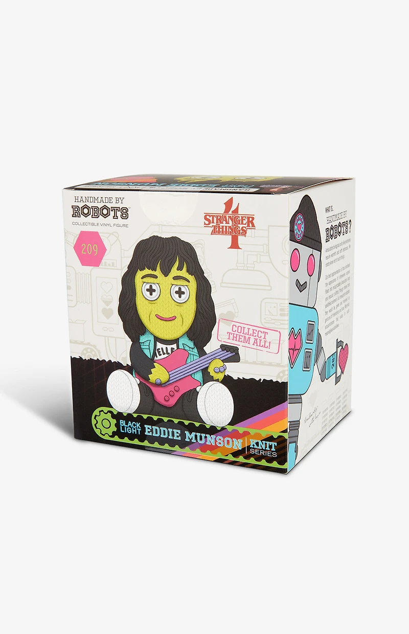 Stranger Things Black Light Eddie Munson 209 Knit Series Vinyl Figure