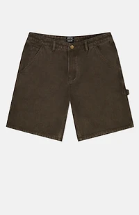 WeSC Brown Carpenter Baggy Shorts