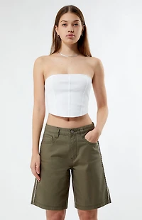 Pacsun Rhinestone Low Rise Skater Jorts