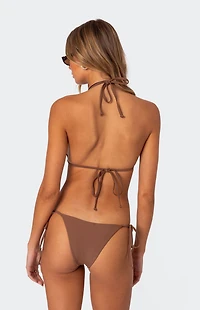Edikted Cassey Lacey Triangle Bikini Top