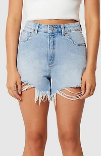 ABRAND Cindy Venice High Waisted Relaxed Denim Shorts