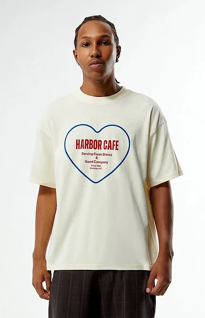 Pacsun Cream Harbor Cafe T-Shirt