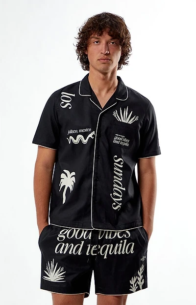Los Sundays Good Vibes Woven Camp Shirt