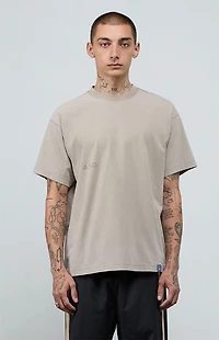 A.R.C. Tan Vintage Wash Heavyweight Oversized T-Shirt