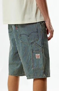 Levi's Striped 568 Loose Fit Denim Carpenter Shorts