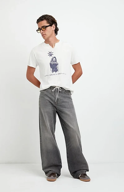 Pacsun Blake Extreme Baggy Jeans Drawstring Gray