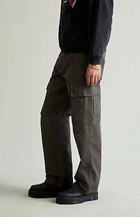 Pacsun Dylan Baggy Cargo Pants Ripstop Faded Black