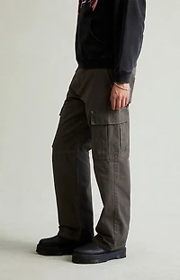 Pacsun Dylan Baggy Cargo Pants Ripstop Faded Black