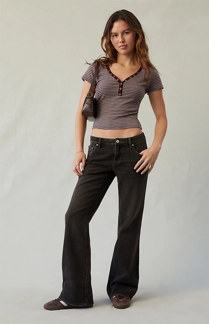 Pacsun Jade Low Rise Bootcut Jeans Brown Tint